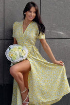 Linda Floral Wrap Dress