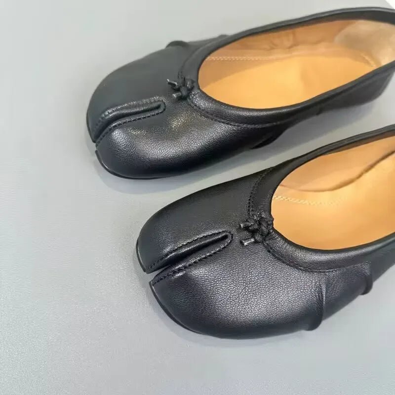 Miranda Split-Toe Leather Mules