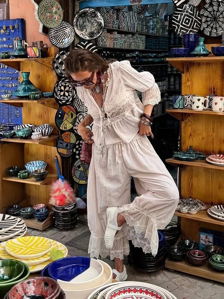 Carla Lace Lantern Suit