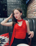 Gloria Tie-Up Sleeveless Top