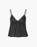 Octavia Dot Print Lace Trim Camisole