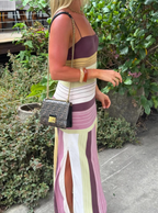 Olea Striped Knit Midi Dress
