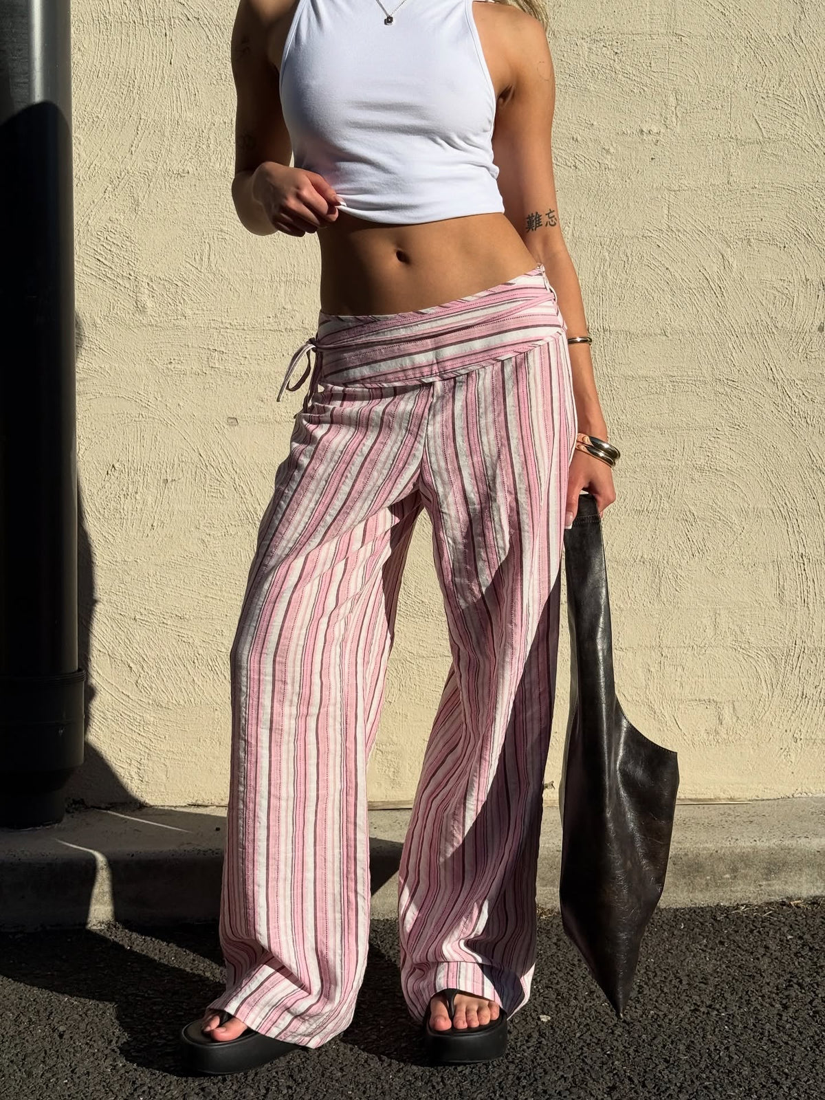 Oriana Striped Palazzo Pants