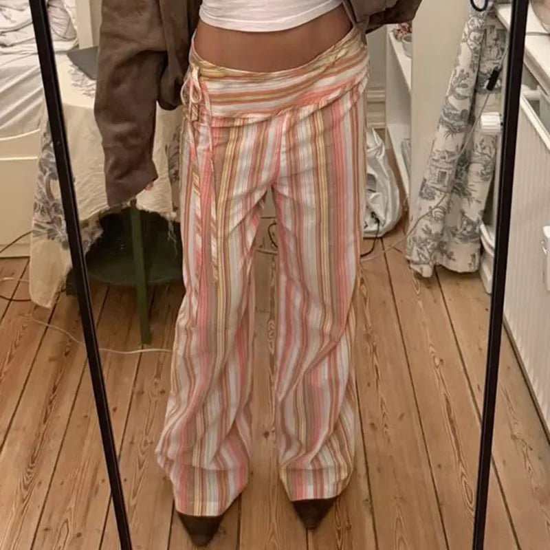 Oriana Striped Palazzo Pants