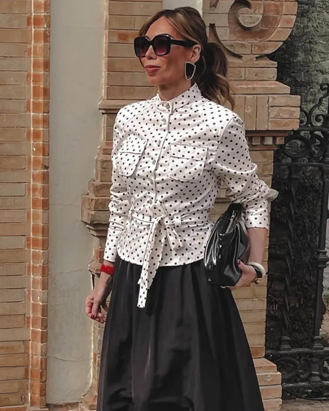 Paige Polka Dot Two-Piece Suit Set