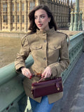 Phoebe Fitted High Neck Jacket