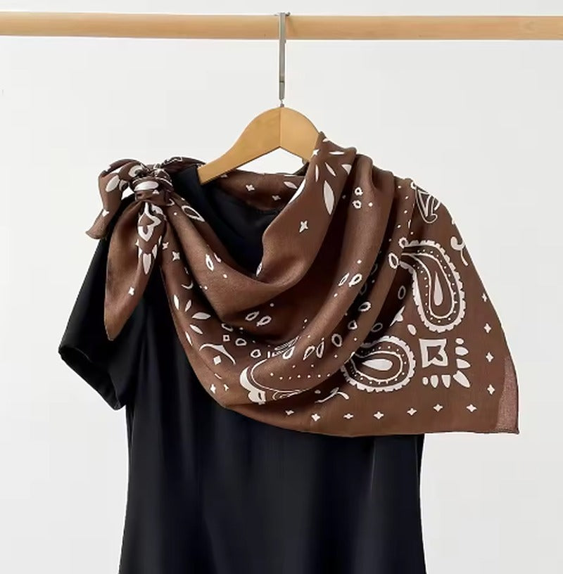 Reese Paisley Knitted Bandana Scarf