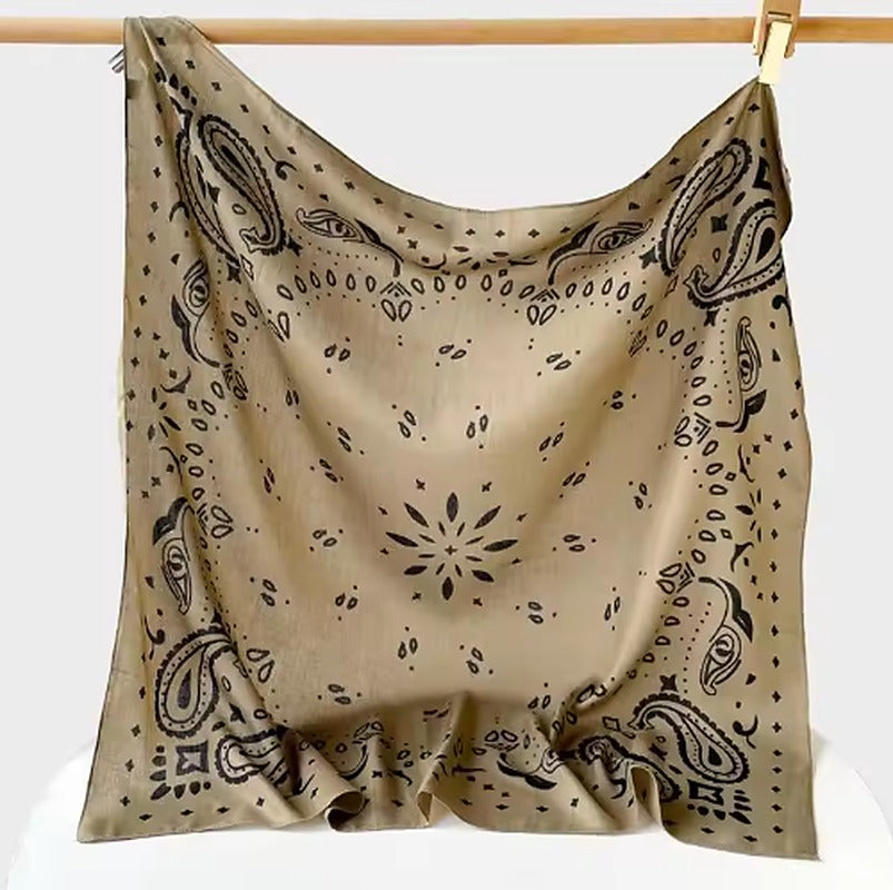Reese Paisley Knitted Bandana Scarf