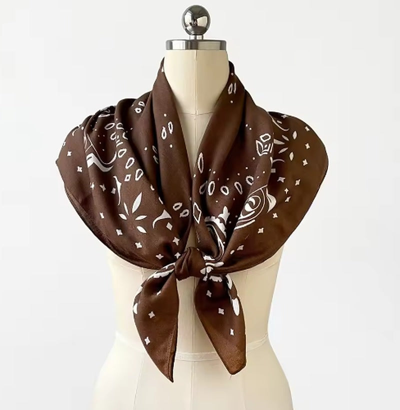Reese Paisley Knitted Bandana Scarf