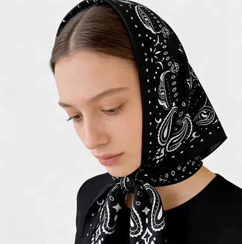 Reese Paisley Knitted Bandana Scarf