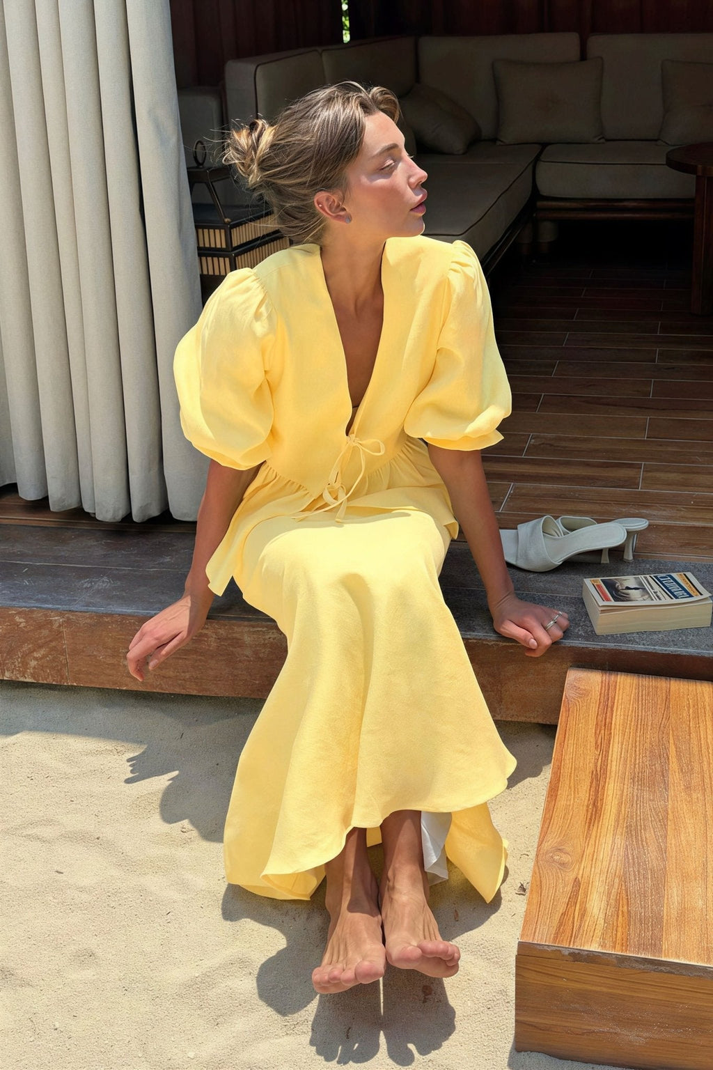 Rivka Tie-Front Ruffle Skirt Set