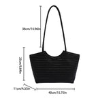Romy Textured Weave Handbag
