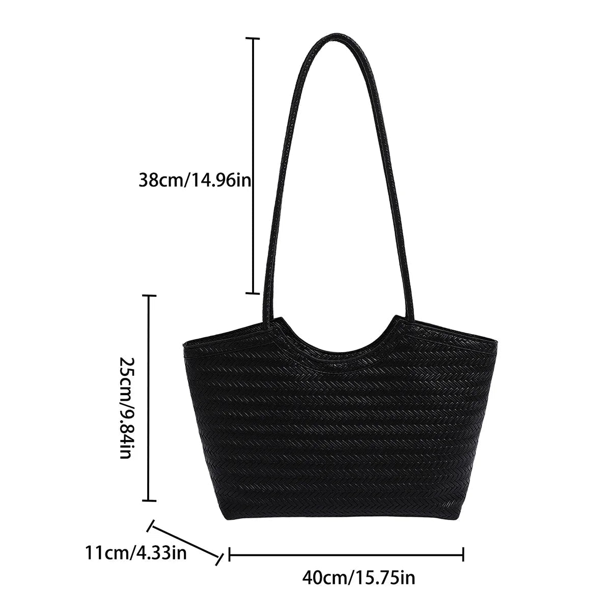 Romy Textured Weave Handbag