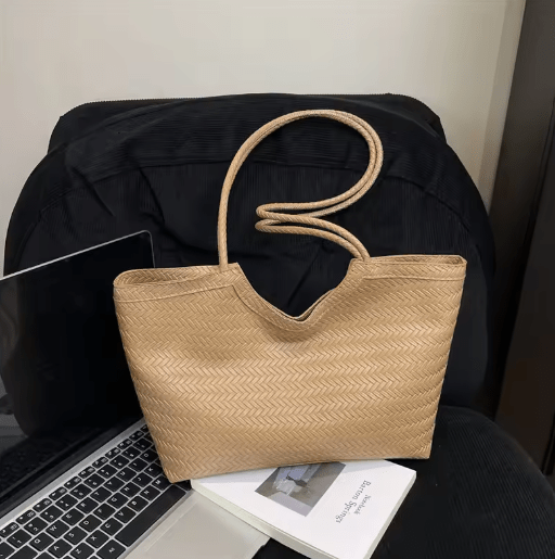 Romy Textured Weave Handbag