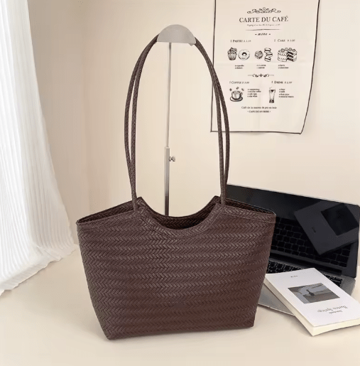 Romy Textured Weave Handbag