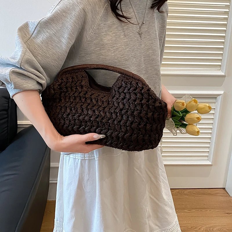Sabrina Woven Rattan Tote