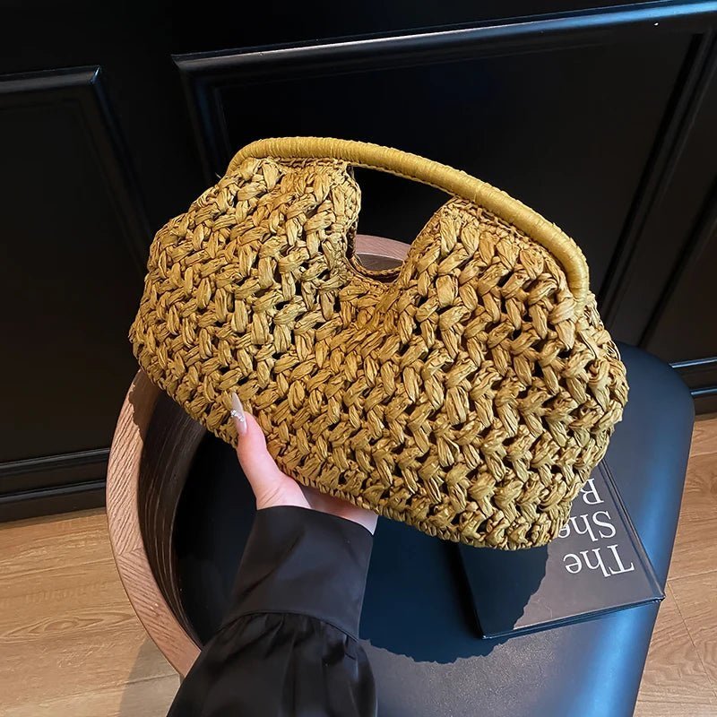 Sabrina Woven Rattan Tote