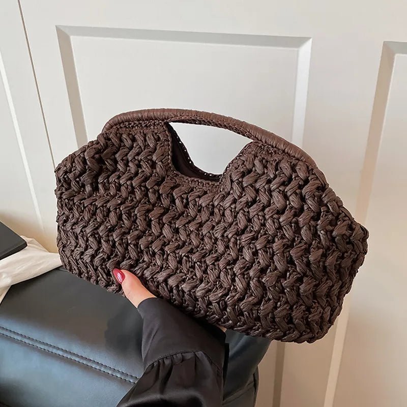 Sabrina Woven Rattan Tote