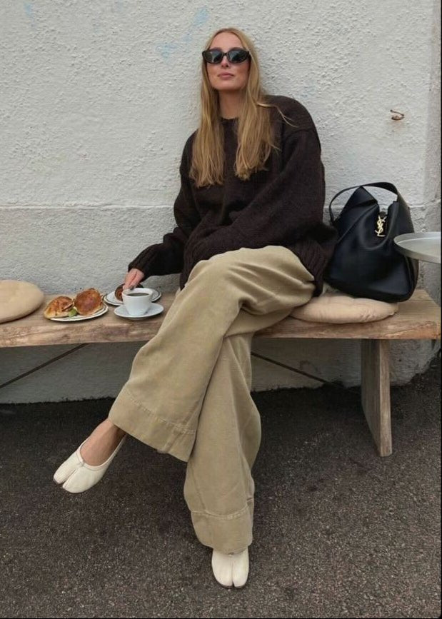 Sally Split Toe Ballet Flats