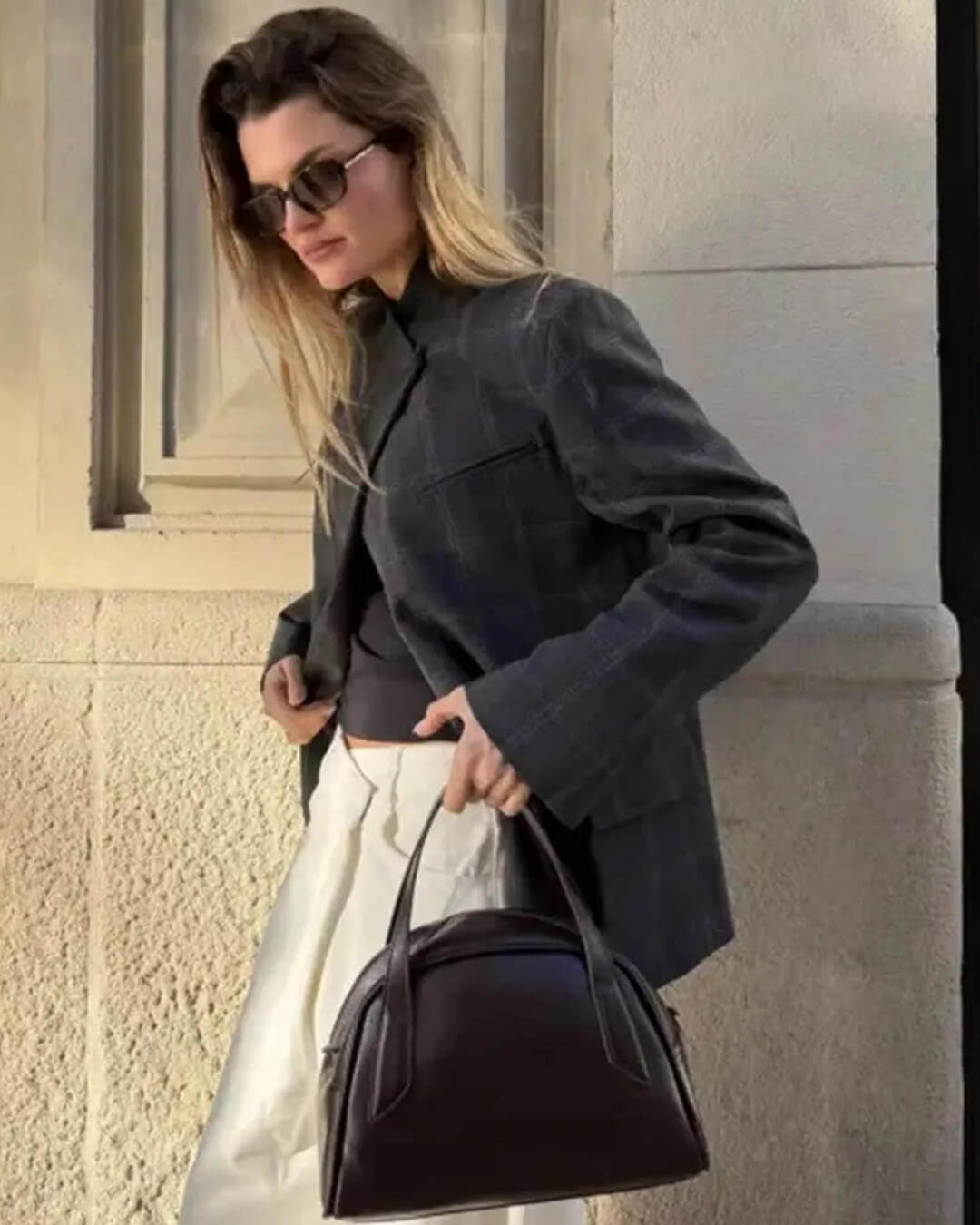 Selene Plaid Blazer Jacket