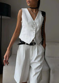 Agda Tailored Vest & Bermuda Shorts Set