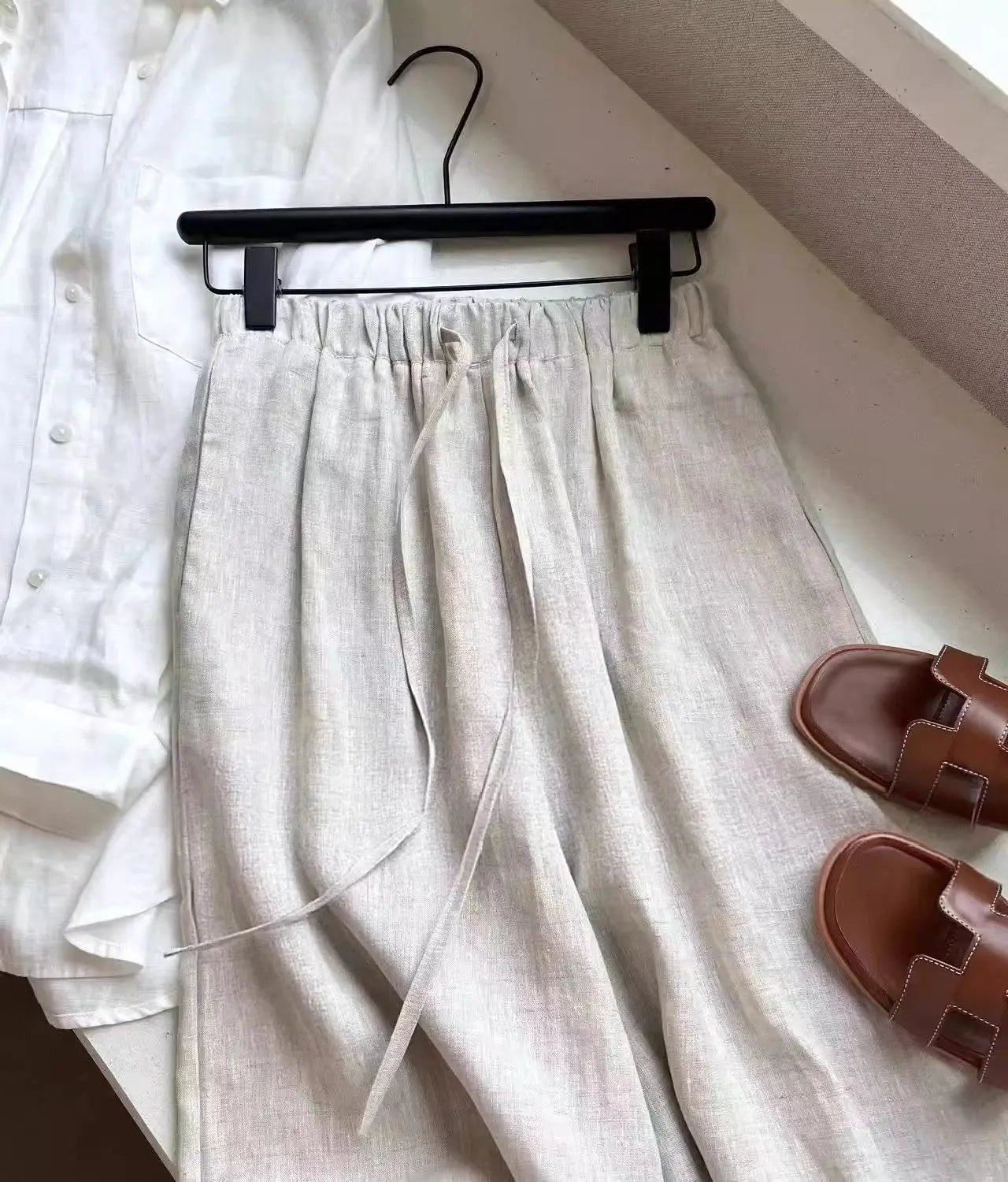 Shiela Wide Leg Linen Pants