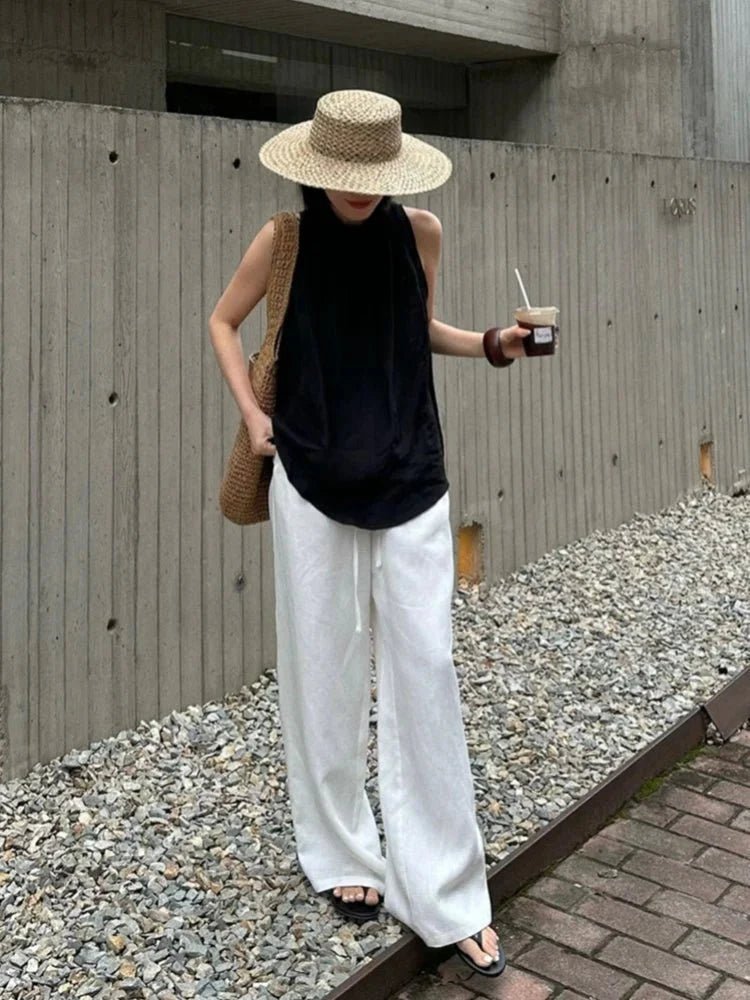 Shiela Wide Leg Linen Pants