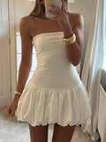 Jane Drop-Waist Bubble-Hem Dress