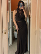 Katie Halter Lace Maxi Dress