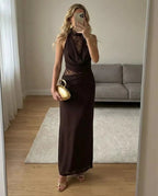 Katie Halter Lace Maxi Dress