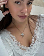 Agira V-Neck Lace Top