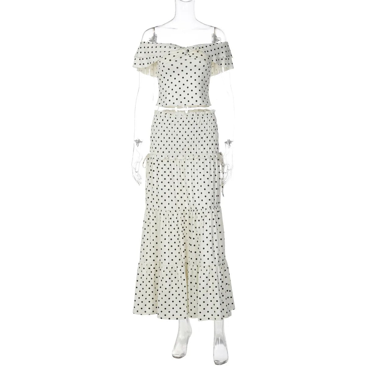 Simona Polka Dot Two Piece Bow Set