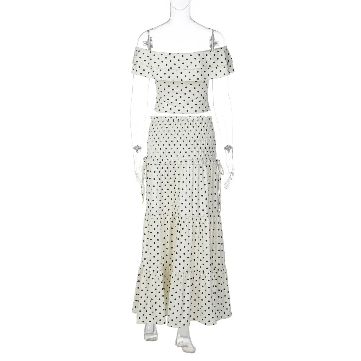 Simona Polka Dot Two Piece Bow Set