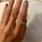 Aglea Moon and Star Ring