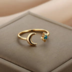 Aglea Moon and Star Ring