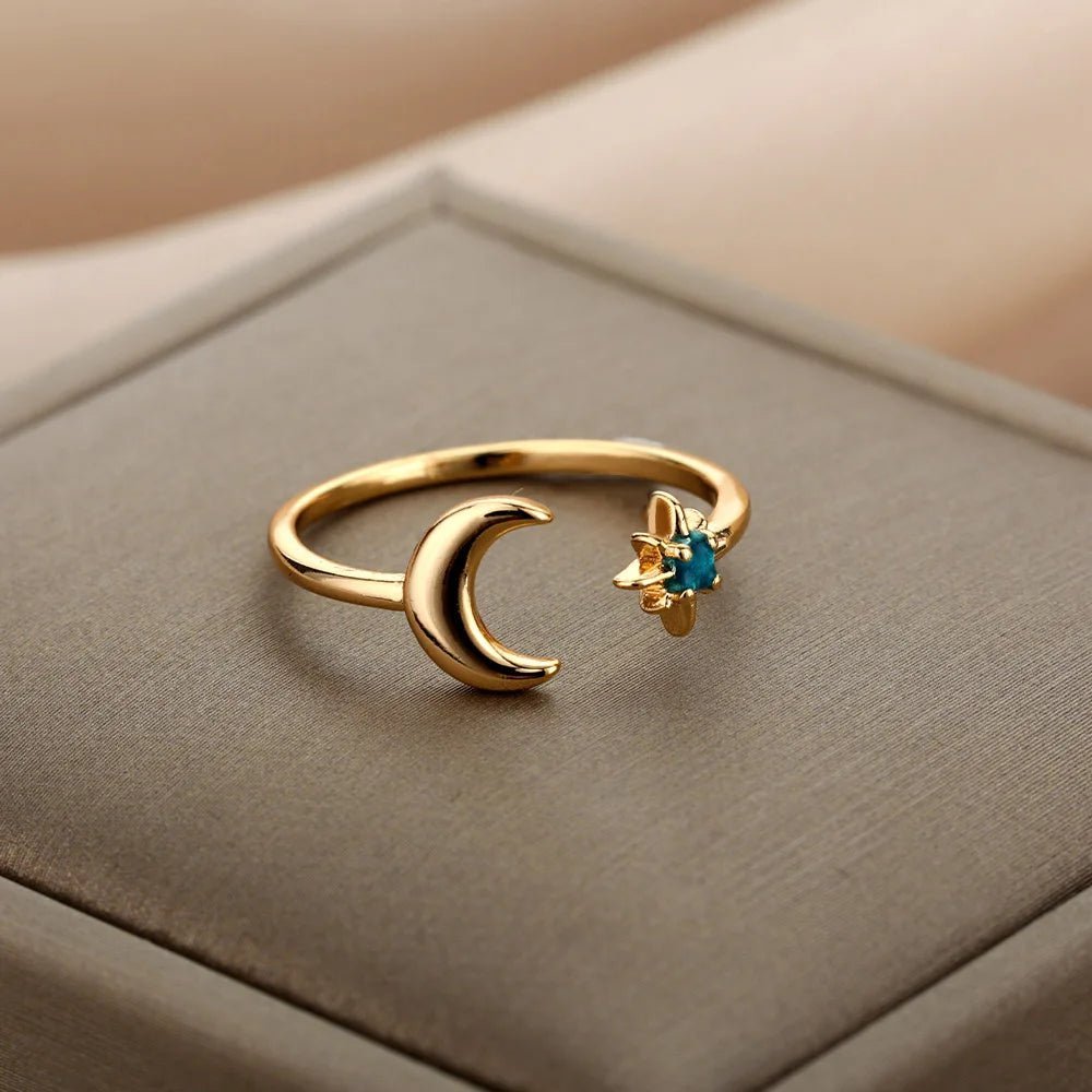 Aglea Moon and Star Ring