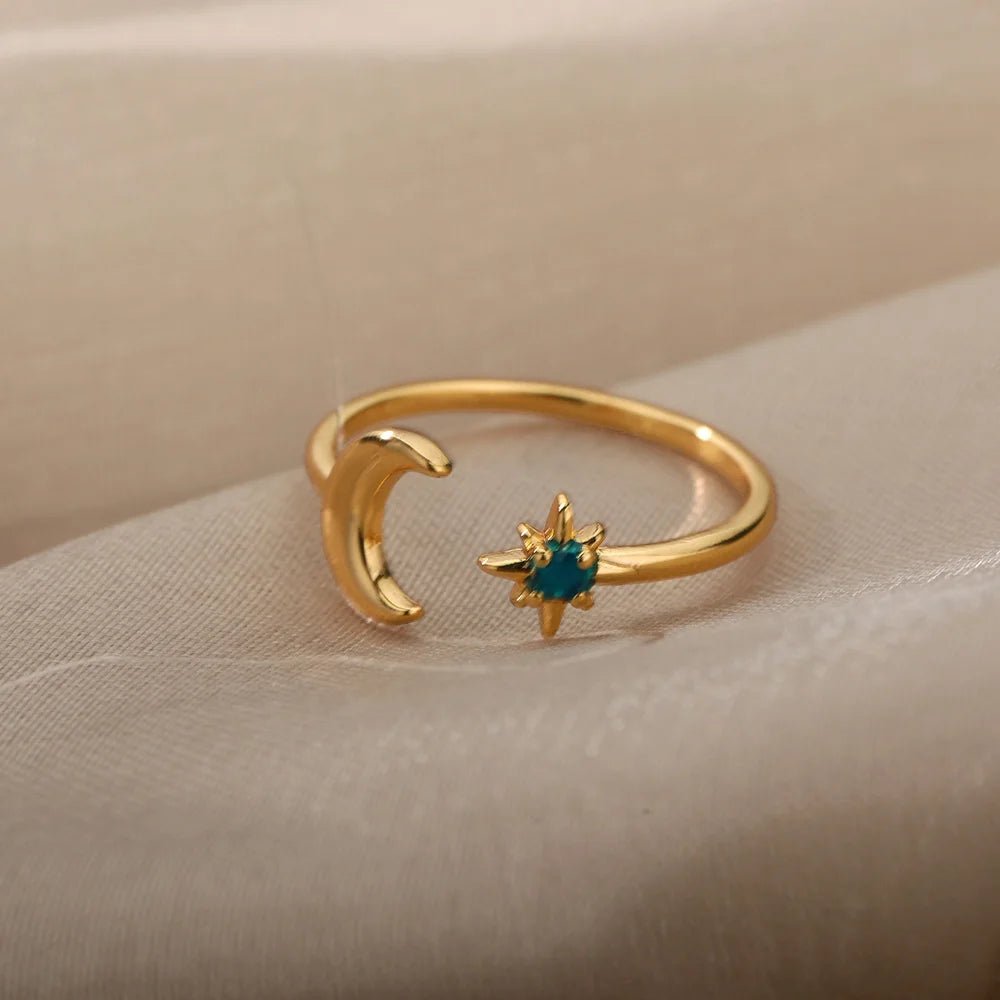 Aglea Moon and Star Ring