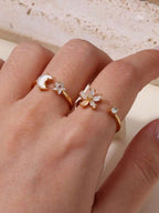 Aglea Moon and Star Ring