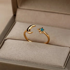 Aglea Moon and Star Ring