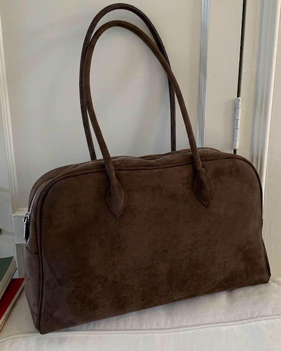 Agnieszka Vintage Faux Leather Laptop Tote