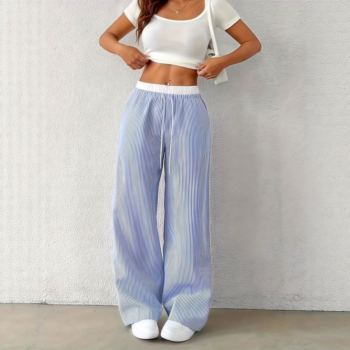 Solara Striped Straight Pants