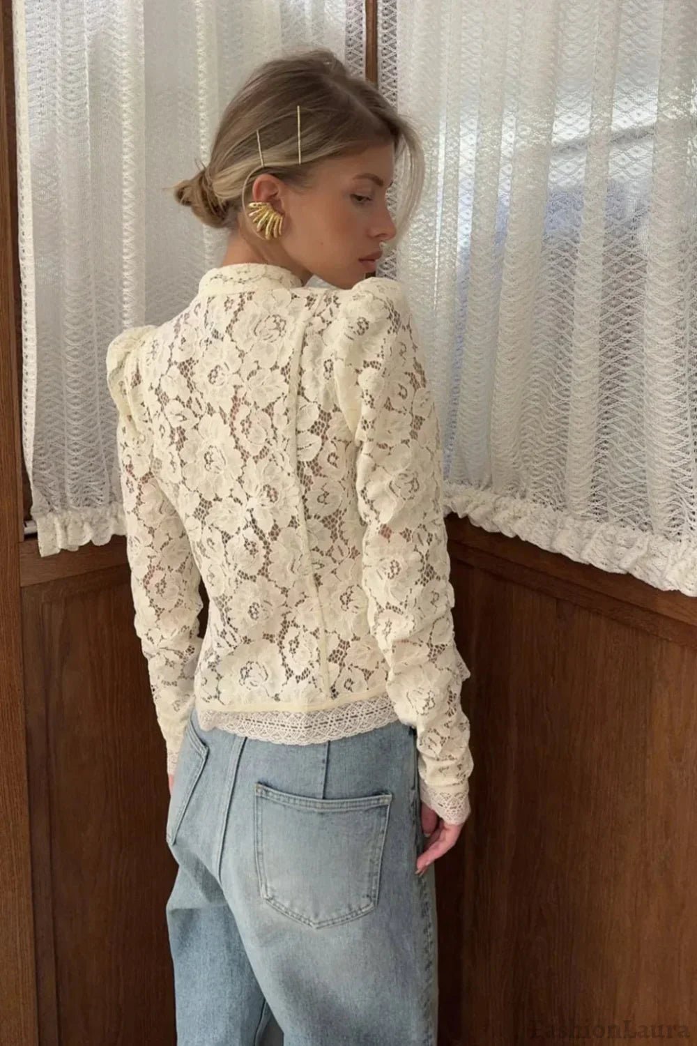 Joanna Elegant Lace Blouse