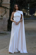 Anne Elegant Satin Halter Dress