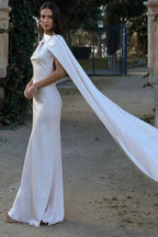 Anne Elegant Satin Halter Dress