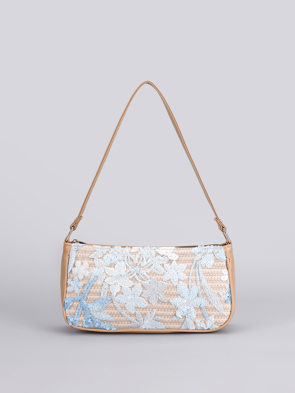 Olivia Embroidered Sequin Shoulder Bag