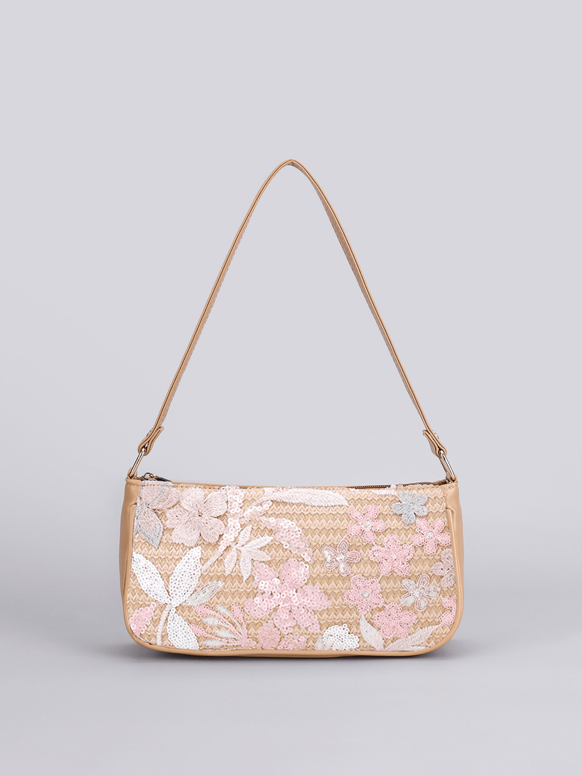 Olivia Embroidered Sequin Shoulder Bag
