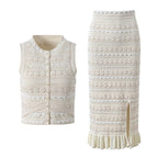 Daniela Floral Knit Vest Set
