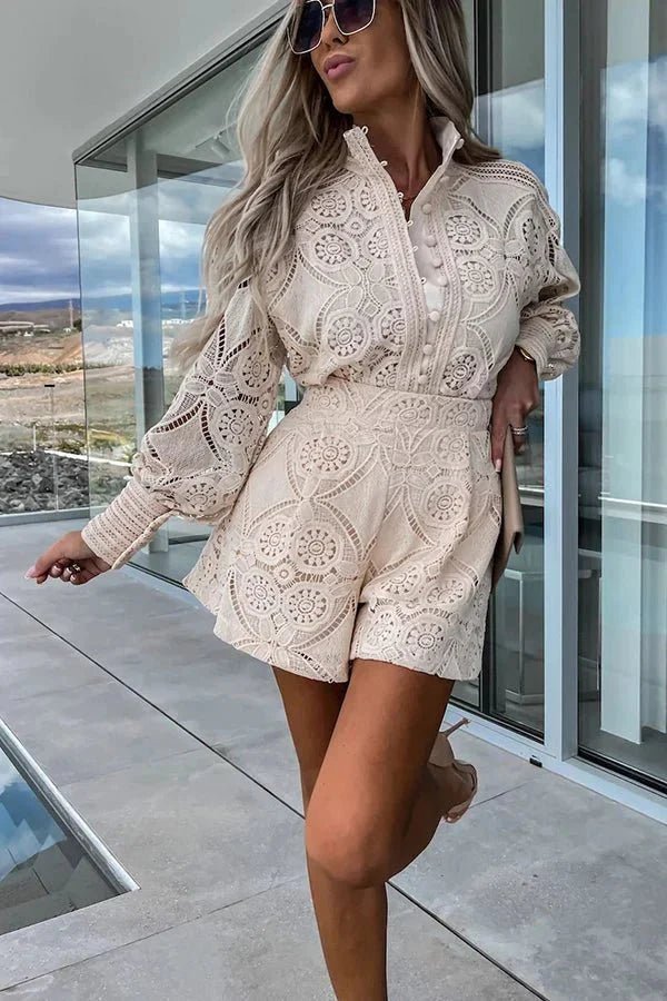 Jasmin Lace Embroidered Co-Ord Set