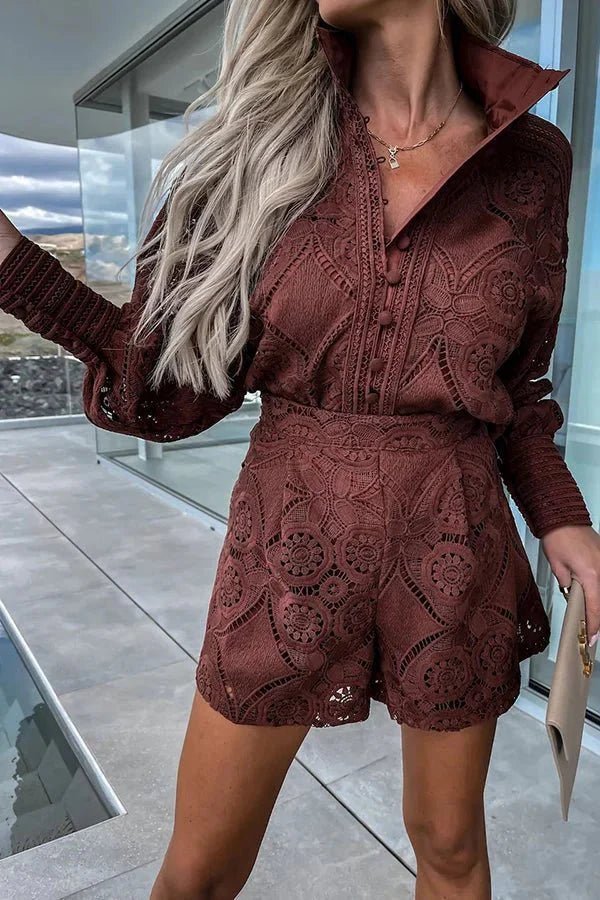 Jasmin Lace Embroidered Co-Ord Set