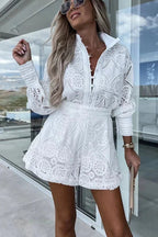Jasmin Lace Embroidered Co-Ord Set
